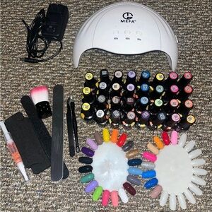 MEFA Gel Nail Polish Set with UV Lamp